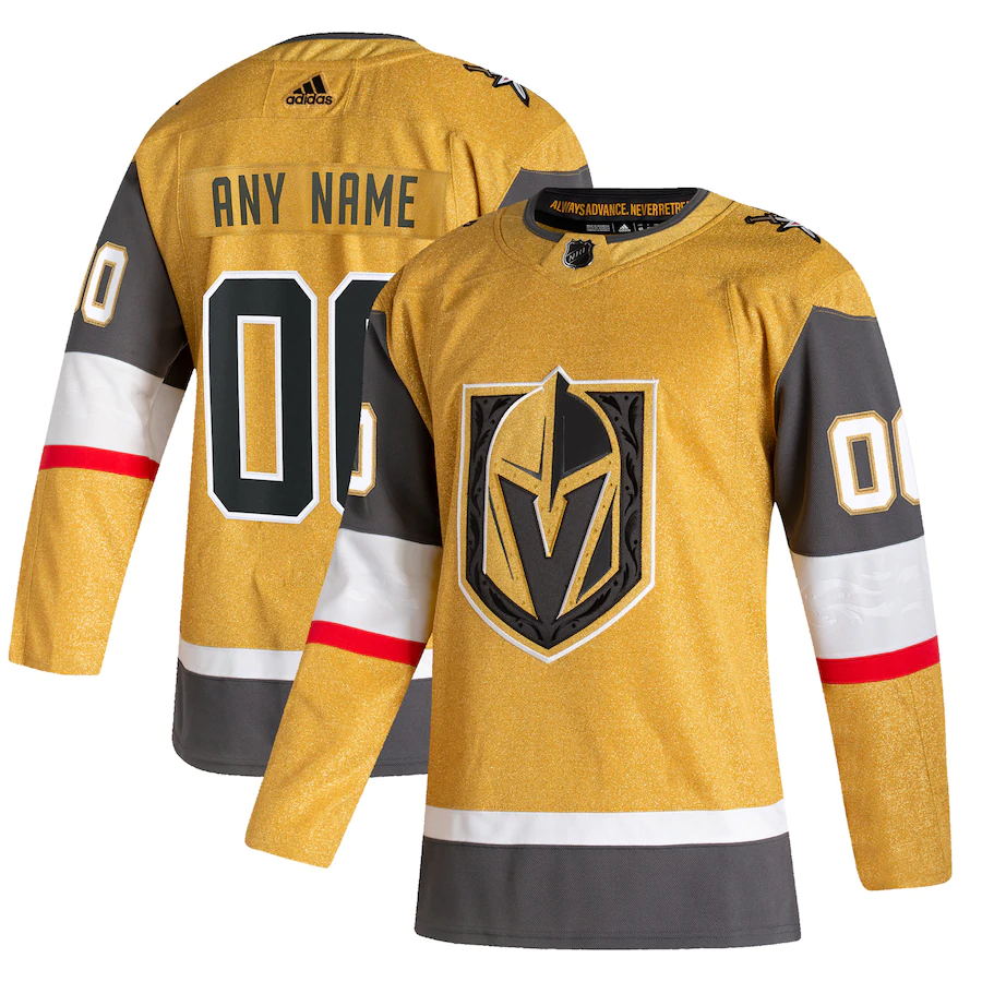 Vegas Golden Knights Custom Letter and Number Kits for Alternate Jersey Material Vinyl